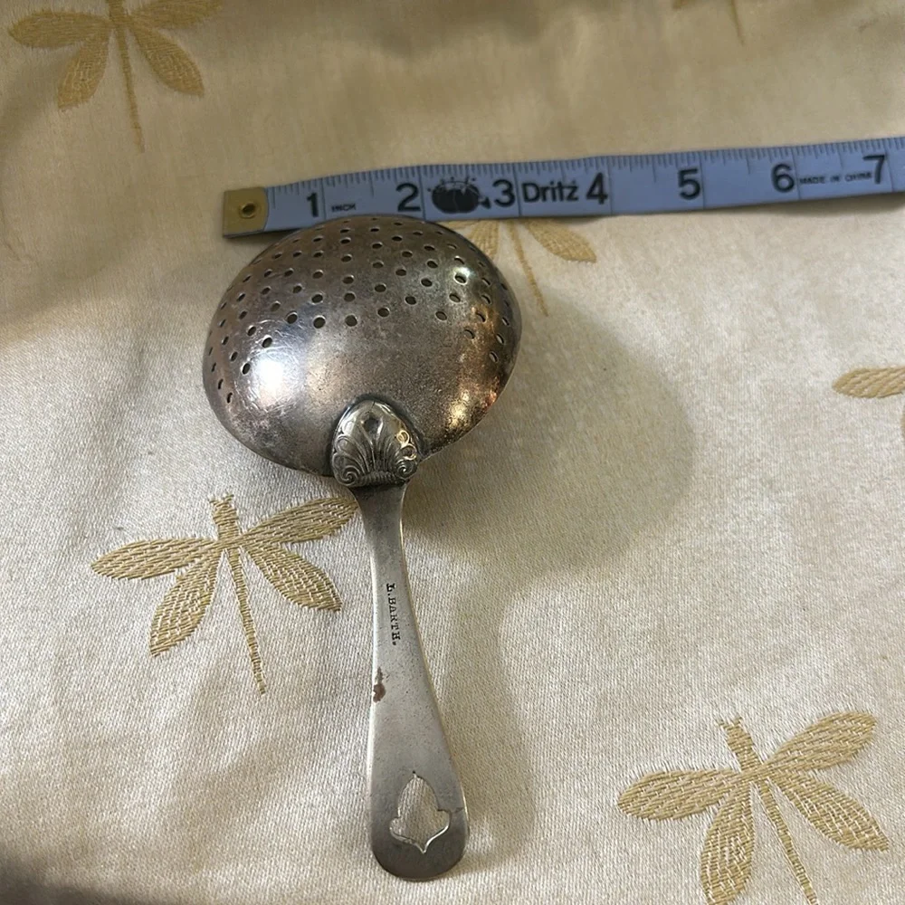 Vintage L. Barth Silver Bar Julep / Cocktail Strainer / Bar Tool.